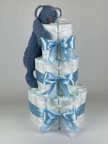 Luiertaart happy horse tuttle happy koala blauw 2