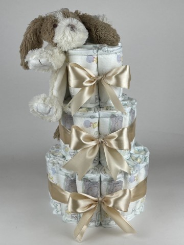 Luiertaart happy horse tuttle hond david beige   2