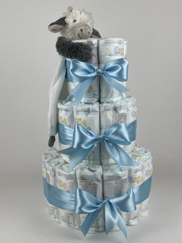 Luiertaart happy horse tuttle koe casper blauw   2