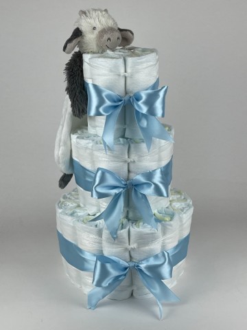 Luiertaart happy horse tuttle koe casper blauw 2