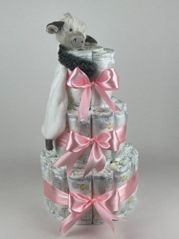 Luiertaart happy horse tuttle koe casper roze   2