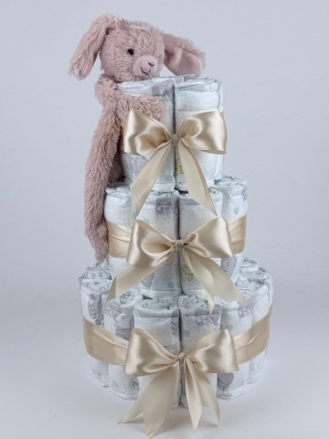 Luiertaart happy horse tuttle konijn rosi beige   2