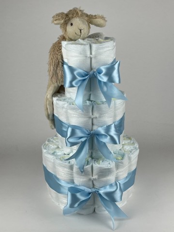 Luiertaart happy horse tuttle lamb livio blauw 2