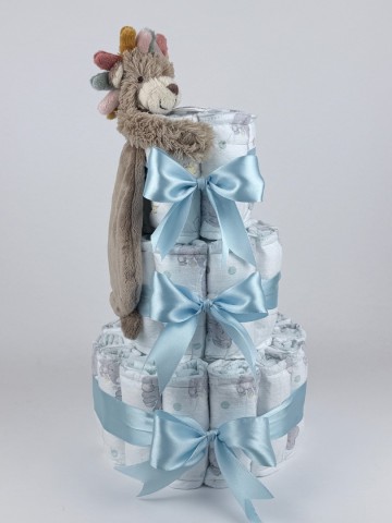 Luiertaart happy horse tuttle leeuw leon blauw   2