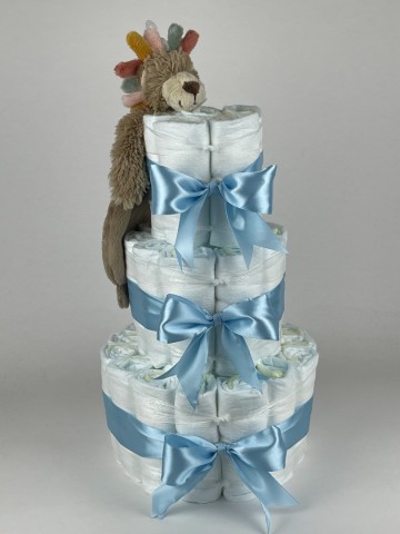 Luiertaart happy horse tuttle leeuw leon blauw 2