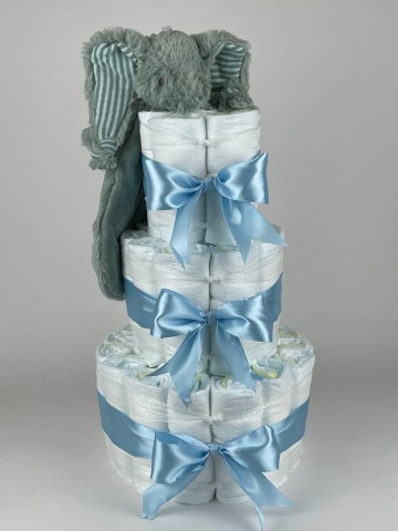 Luiertaart happy horse tuttle olifant eddy blauw 2