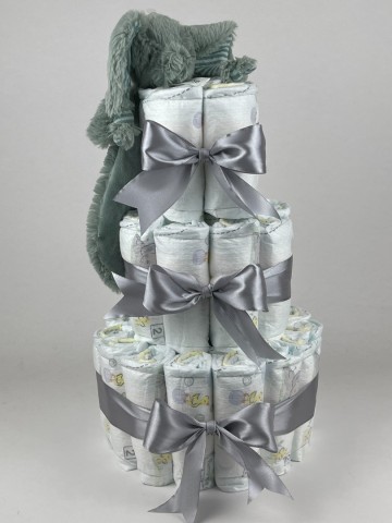 Luiertaart happy horse tuttle olifant eddy grijs   2