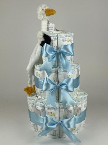 Luiertaart happy horse tuttle stork sky blauw   2