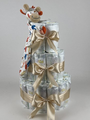 Luiertaart hh tuttle giraffe gilles beige   2