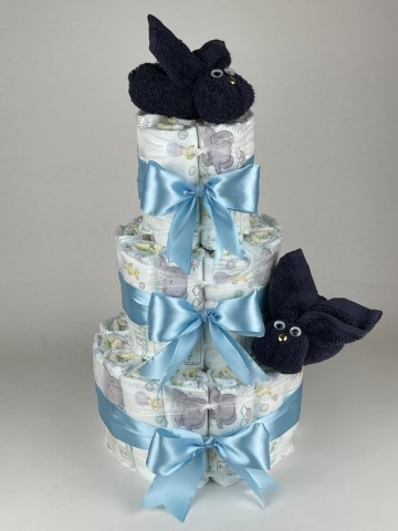 Luiertaart konijnen navy donker blauw   blauw  2