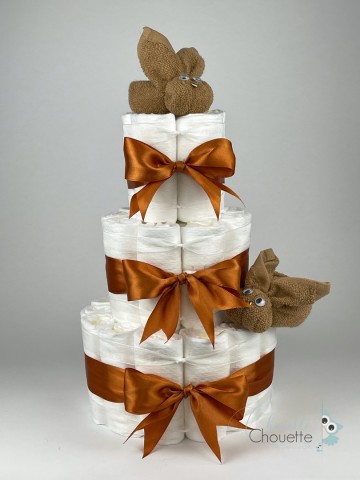 Luiertaart konijnen sand   koper