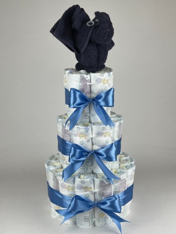 Luiertaart olifant navy donker blauw   diep blauw   2