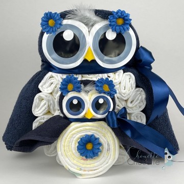 Luieruil kraamcadeau navy donker blauw